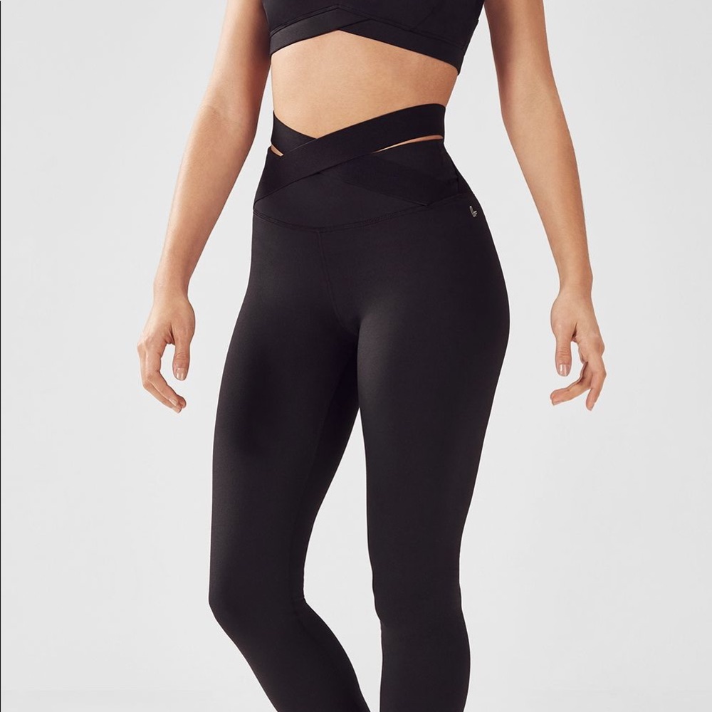 High waisted Fabletics Strappy Leggings
